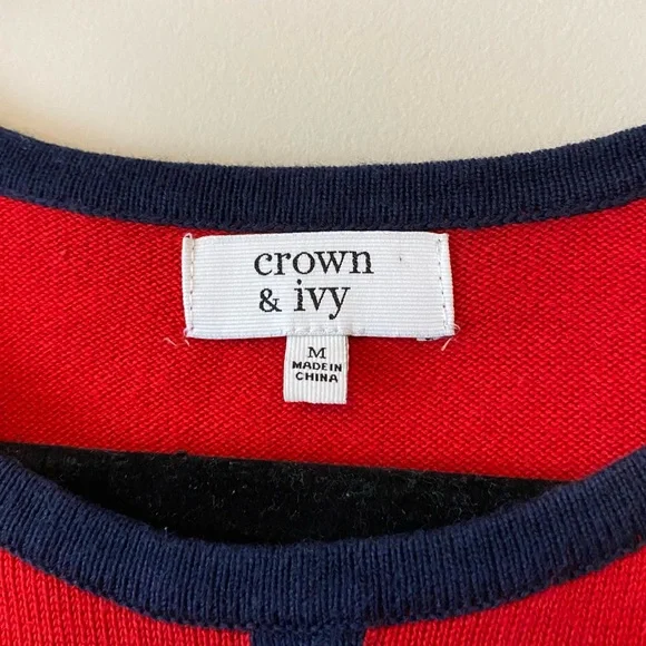 Crown & Ivy Red Sweater - Picture 2 of 6